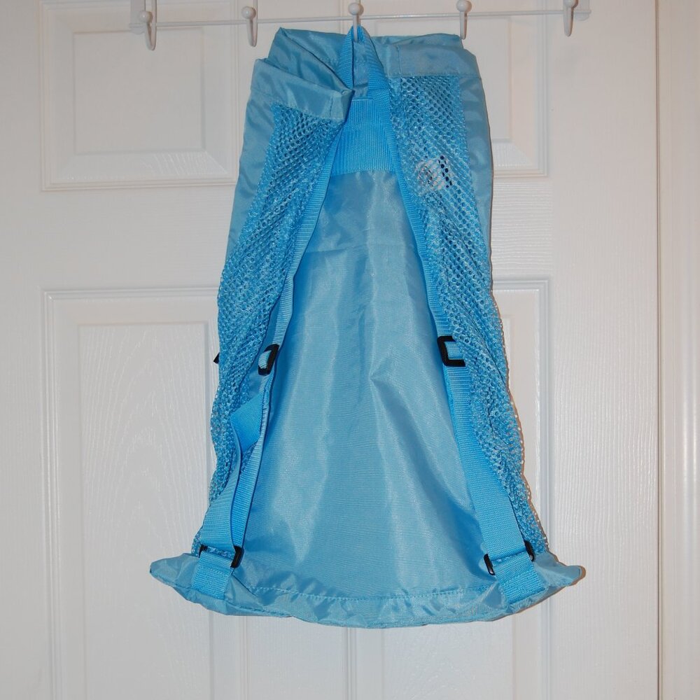 SPEEDO Baby Blue Ventilator Nylon Mesh Foldable BackPack/Travel Gym Bag - Picture 4 of 7